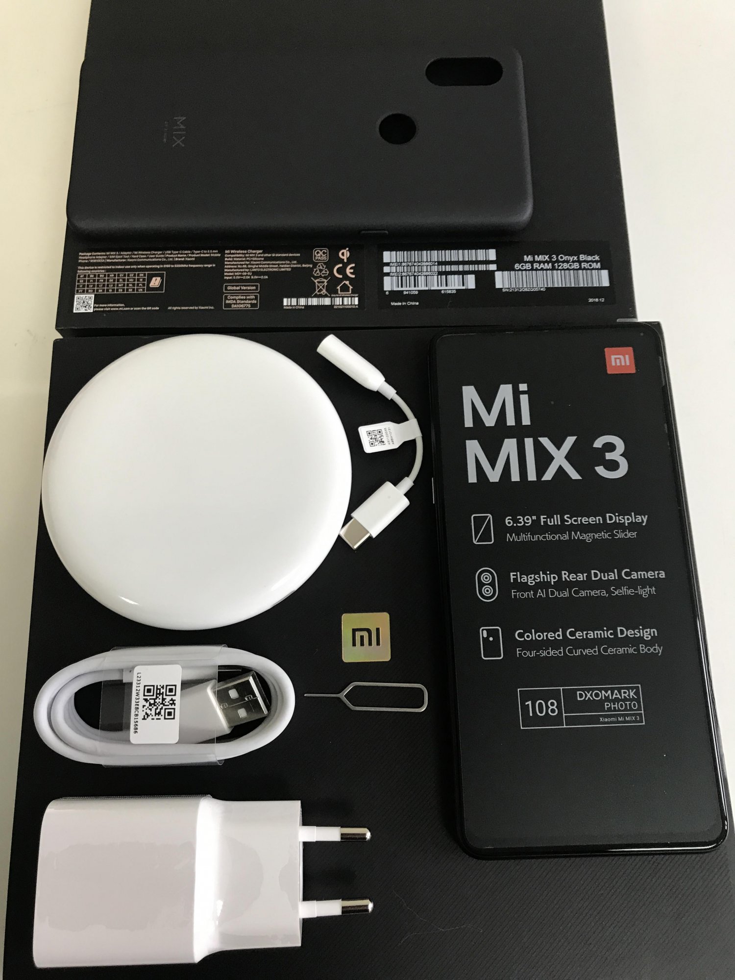 Mi Mix 3 (6+128GB) EU-глобальная версия в наличии в Москве 