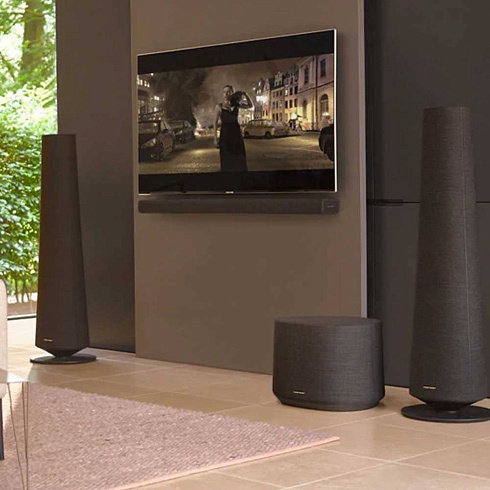 Комплект акустической системы Harman/Kardon (Citation Multibeam 700 + Tower Speakers 2 + SUB 10 inch + Surround 2) черный, серый заказать