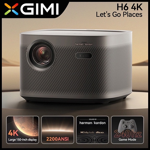 4K проектор XGIMI H6 lite (2200 ansi люмен, Harman/Kardon, 4/64ГБ) заказать