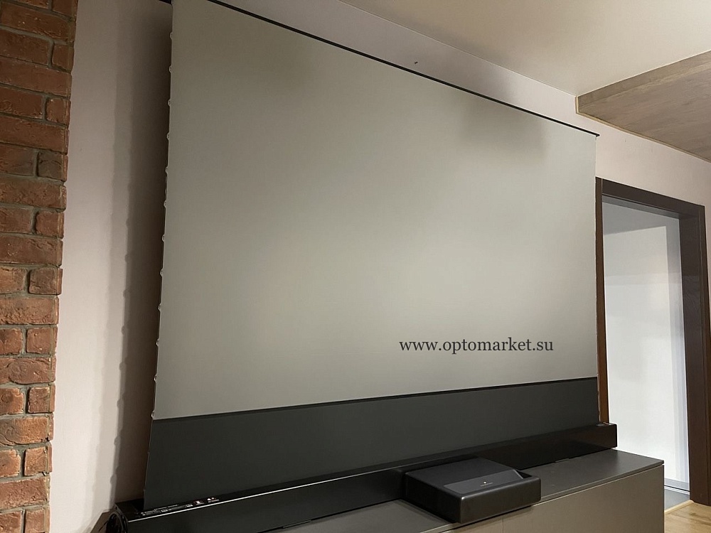 Напольный ALR экран Vividstorm S Pro 110 дюймов для короткофокусного проектора из Москвы в Санкт-Петербург 
